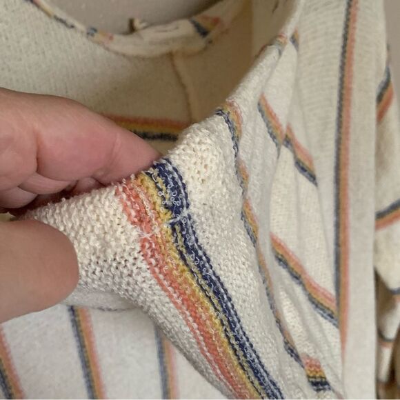 Billabong Bonfire Beach Hooded Terrycloth Sweatshirt in White Cap SZ Medium - Picture 9 of 9